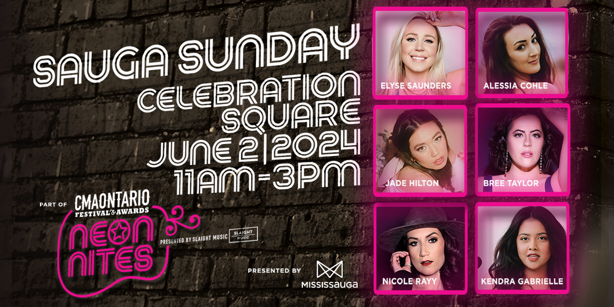 Event graphic for CMAOntario Awards: Sauga Sunday